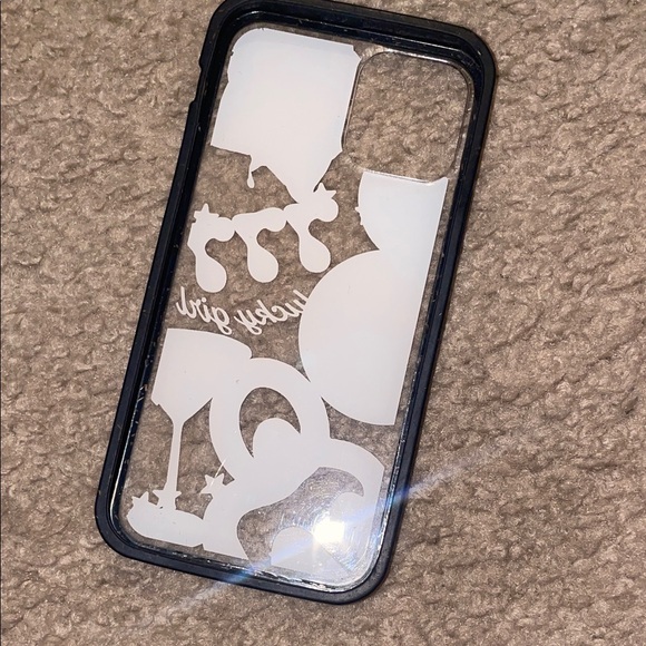 Pela Lucky Girl Chic Black and Silver iPhone 12 Pro Case - Picture 2 of 2